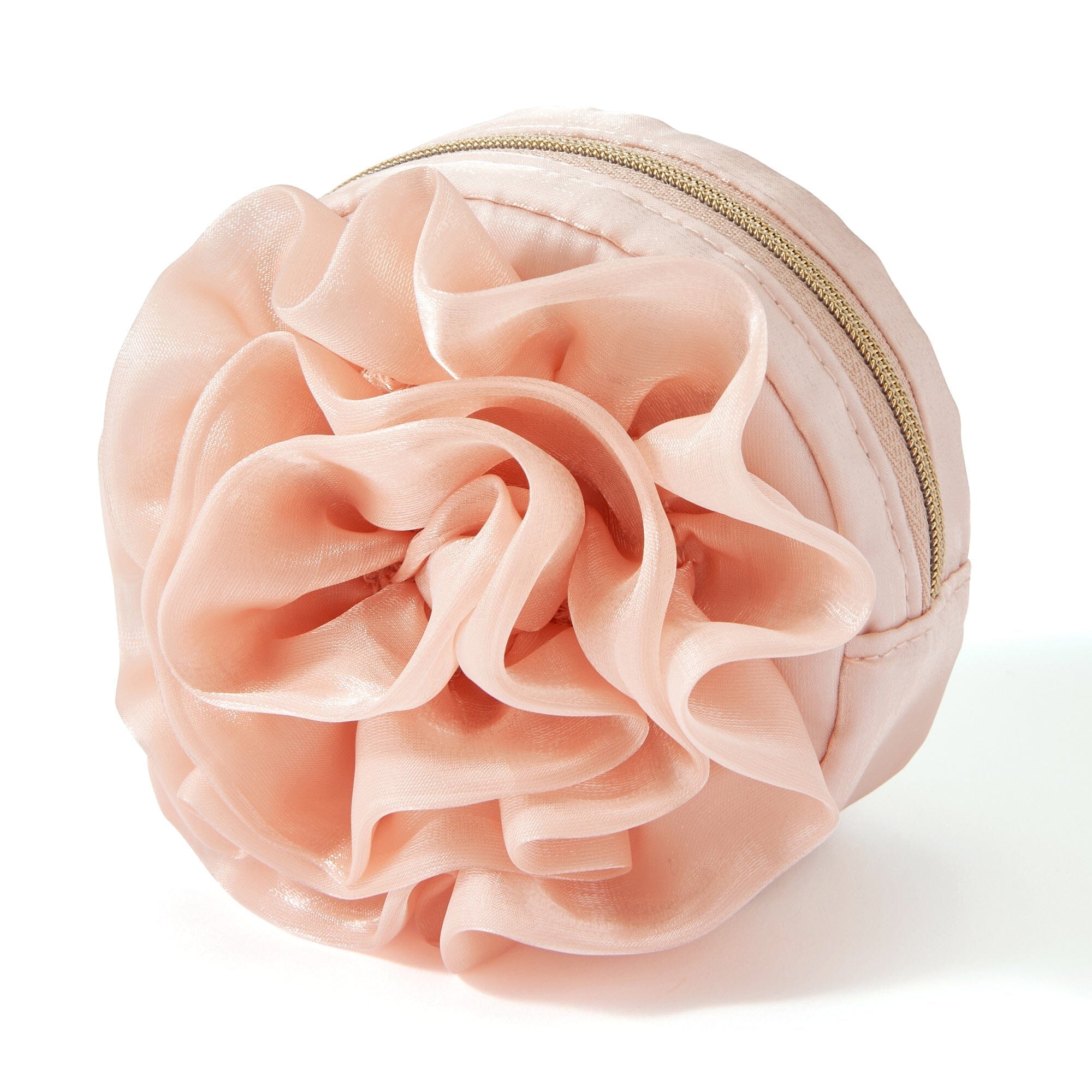 Organdy Flower Mini Pouch Orange