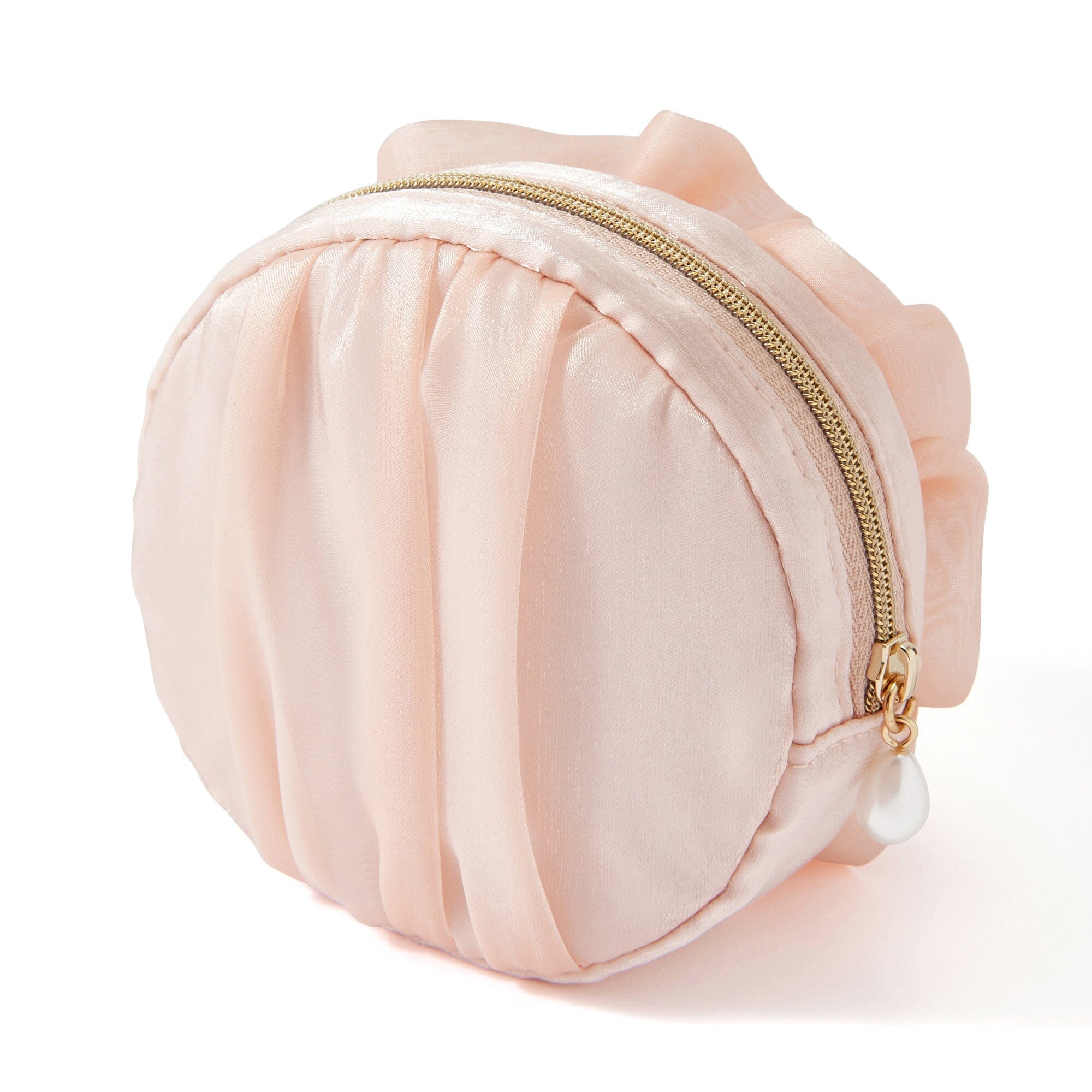 Organdy Flower Mini Pouch Orange