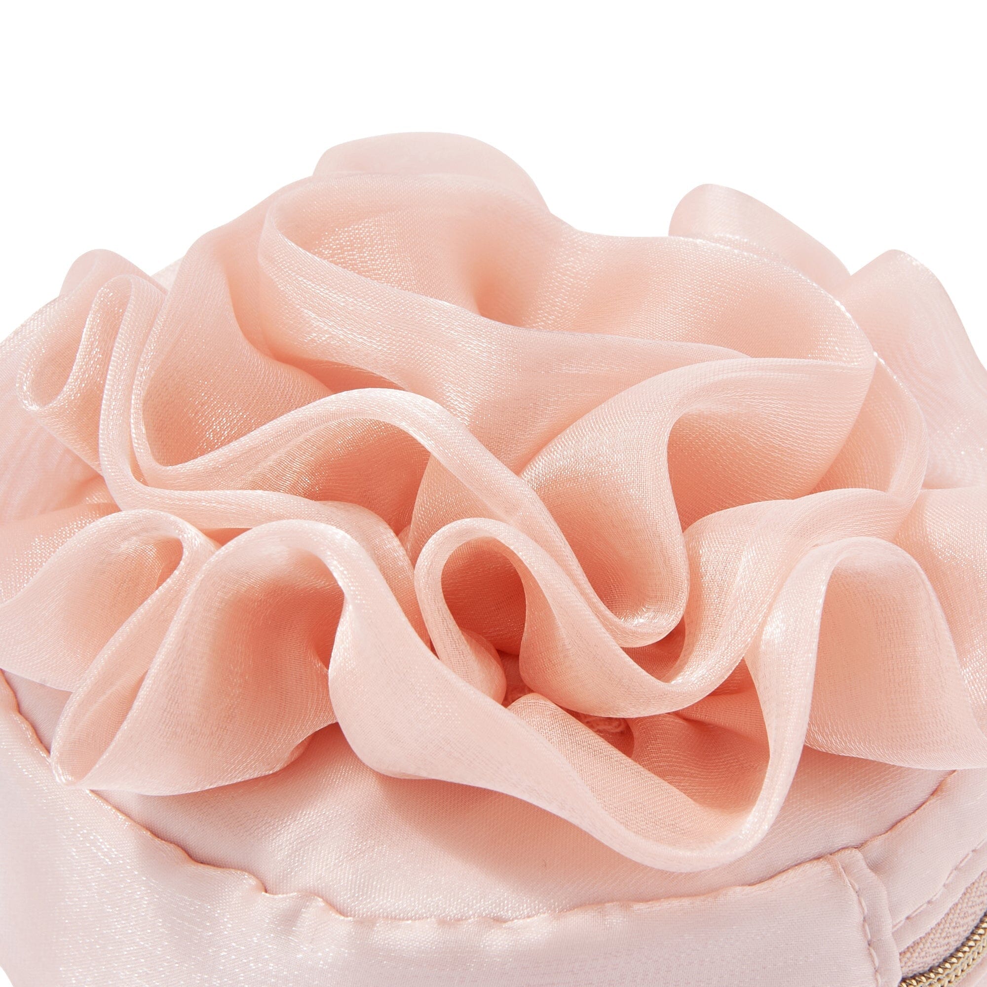 Organdy Flower Mini Pouch Orange