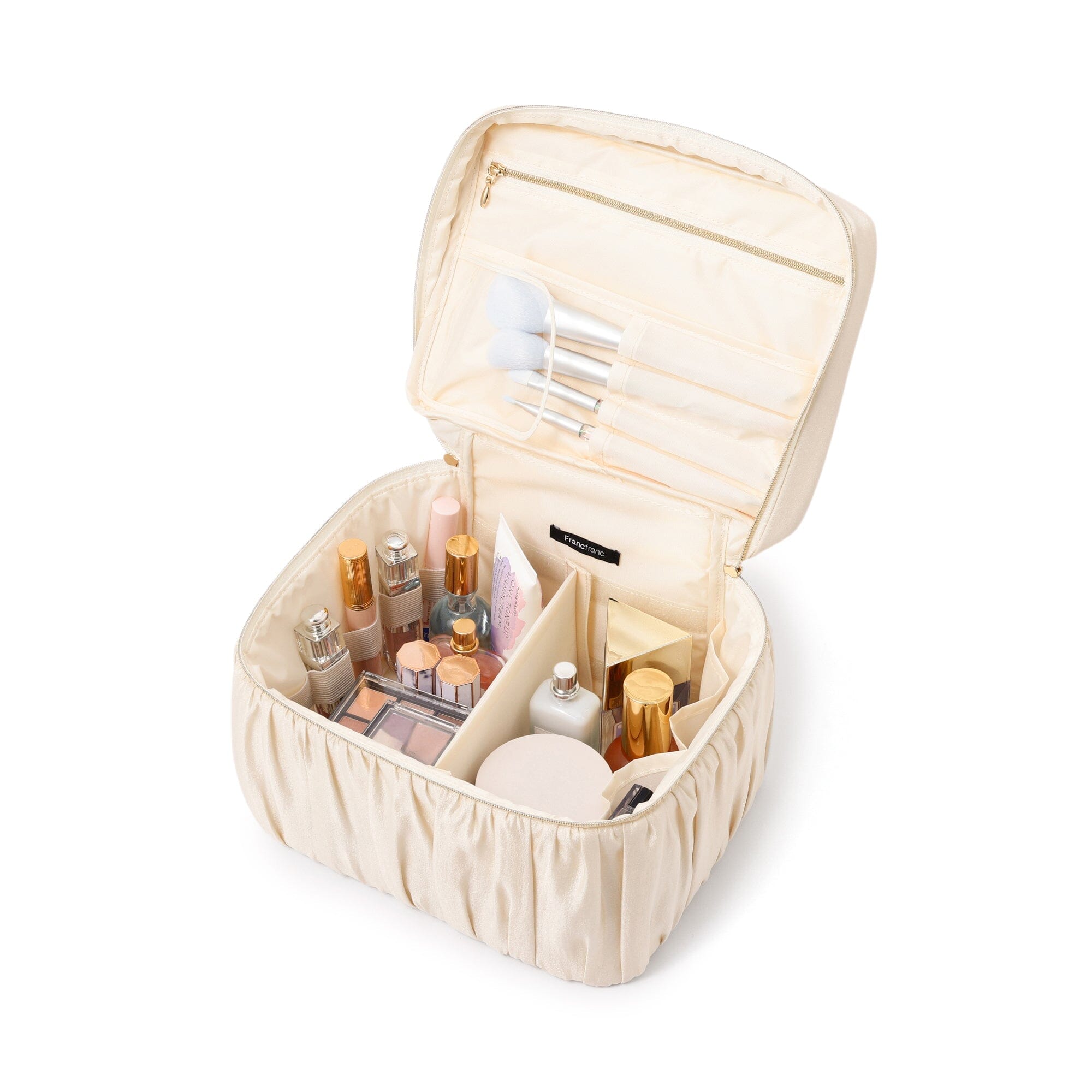 Pearl Blossom Vanity Pouch Large Ivory