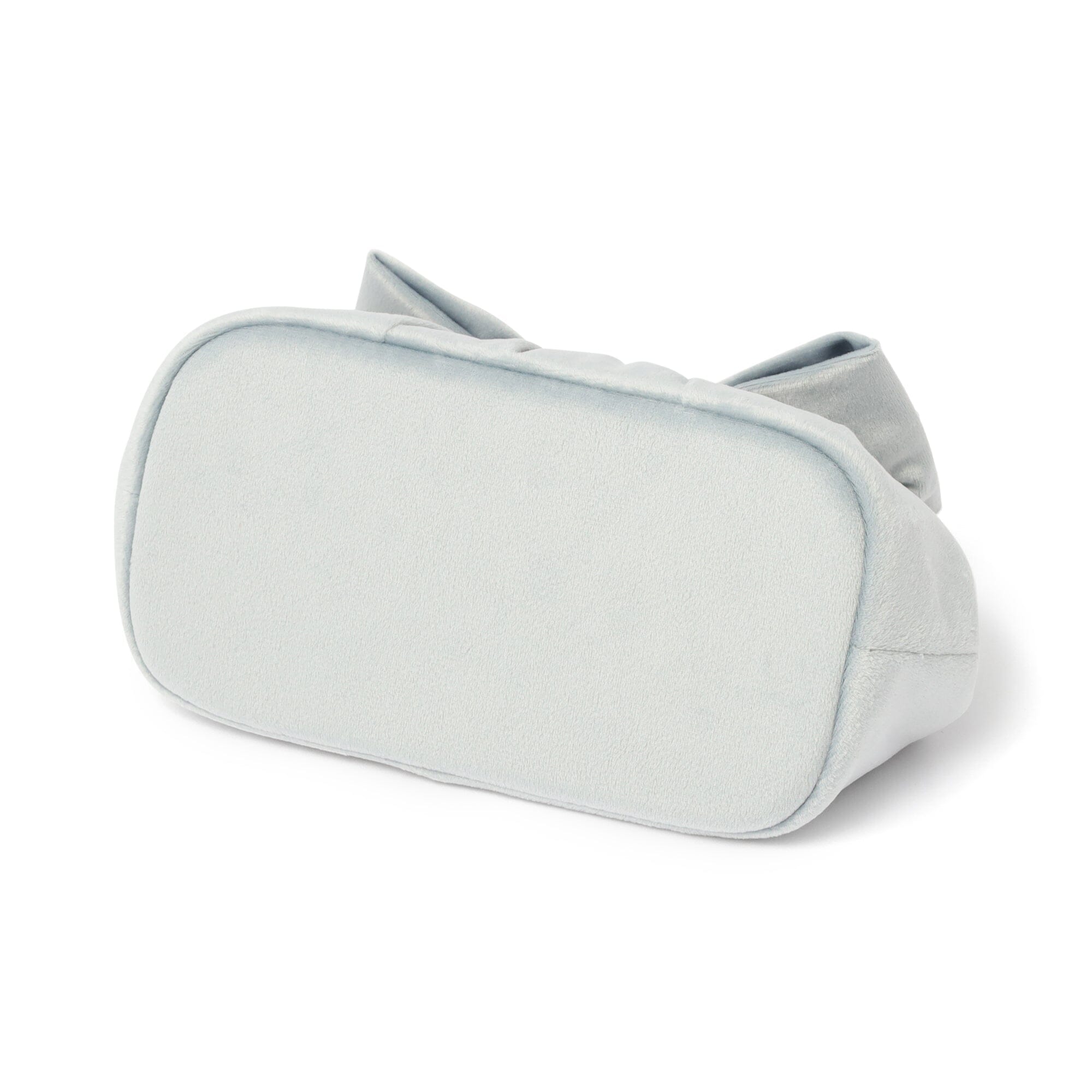 Velour Ribbon Wire Pouch Light Blue
