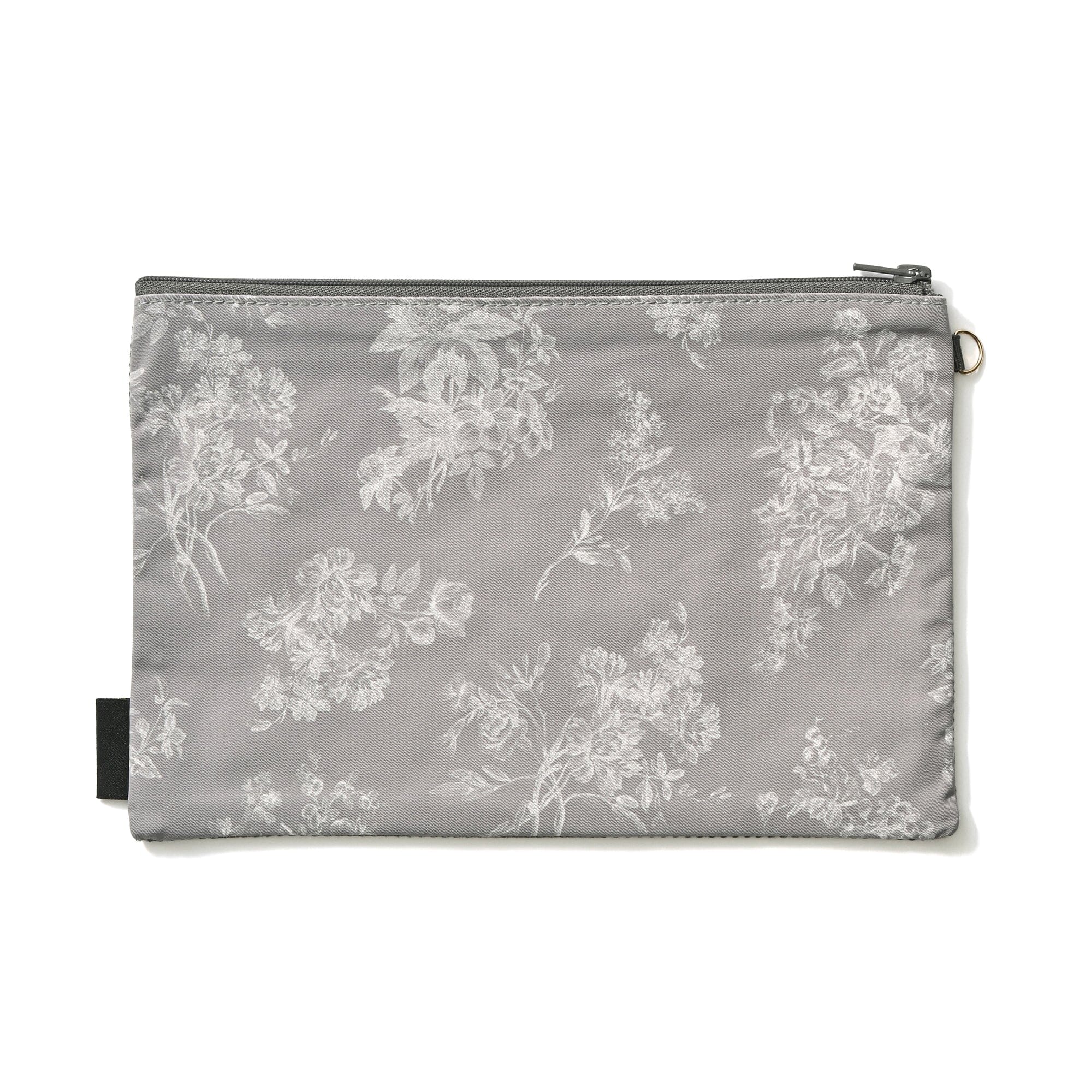 Mesh Pouch Set Classic Flower Dark Gray
