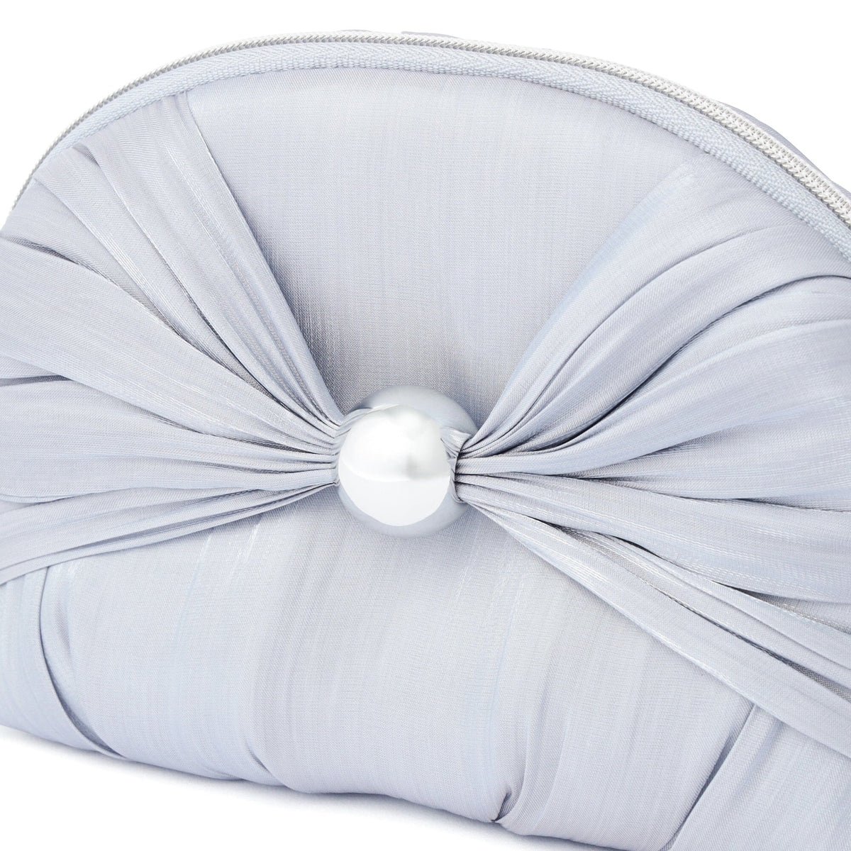 Chiffon Ribbon Pouch S Light Blue
