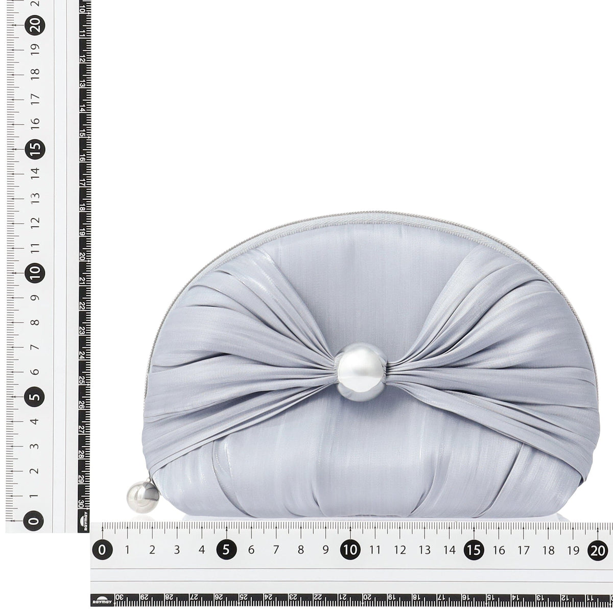 Chiffon Ribbon Pouch S Light Blue