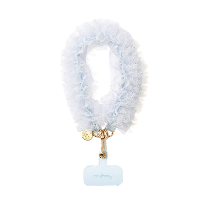 Smartphone hand strap tulle blue