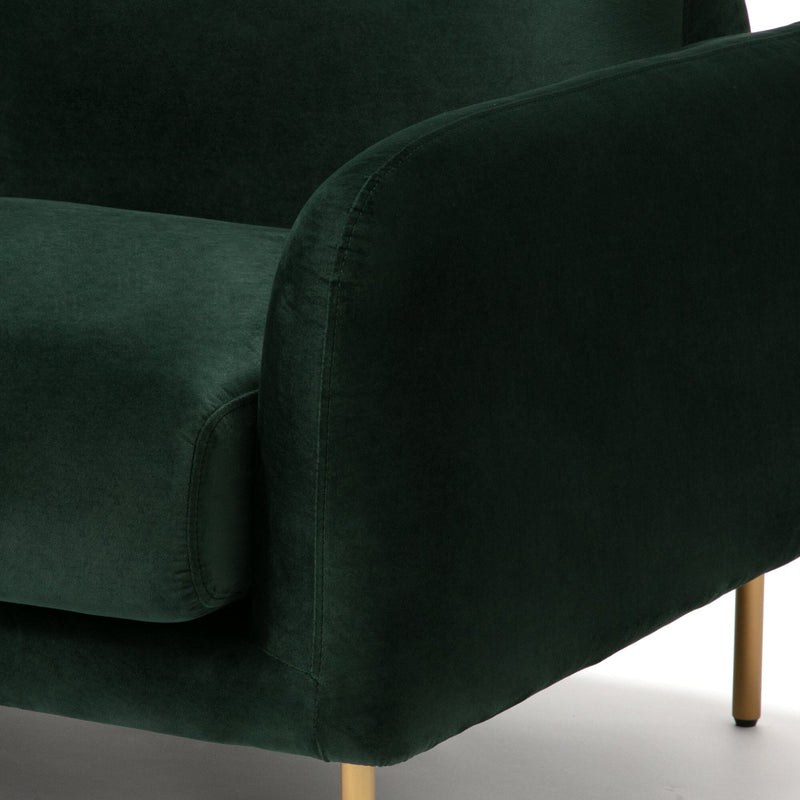 Herme Sofa 2 Seat W1310×D760×H770 Green X Gold