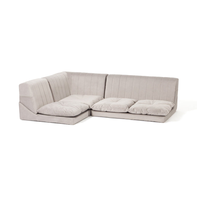 Famille Low Sofa Plus 2S W1000×D750×H390 Grey