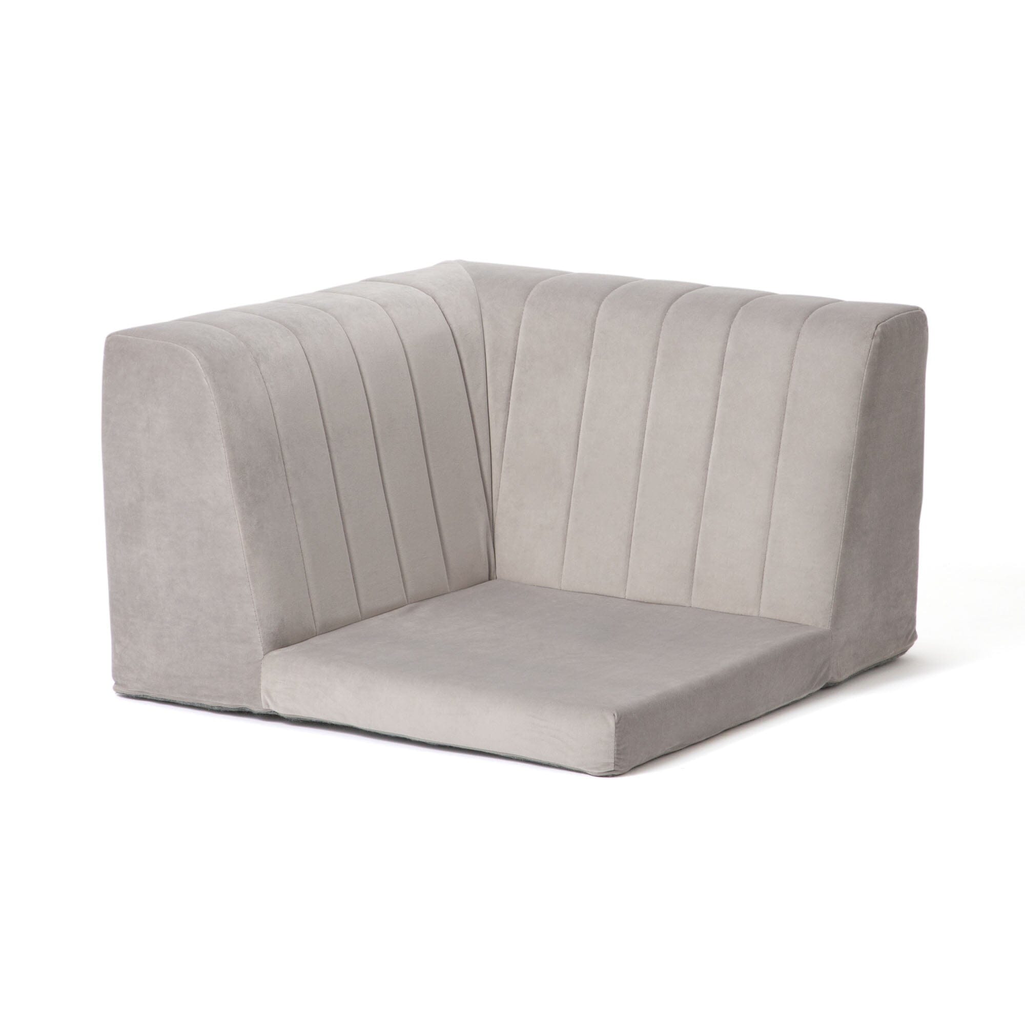 Famille Low Sofa Plus Corner W750×D750×H460mm Grey