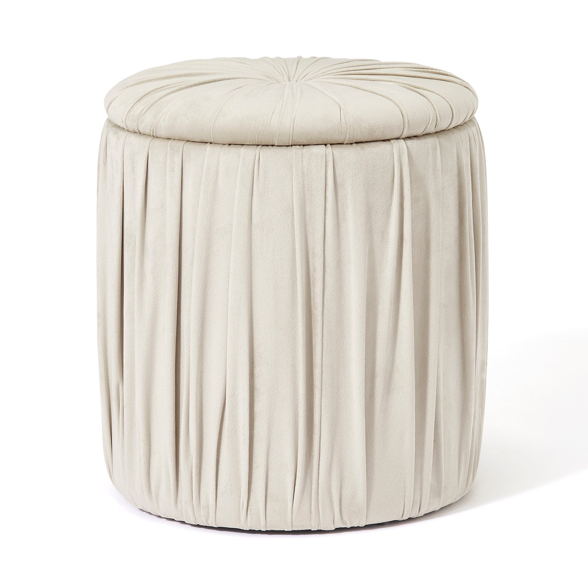 Plisse Stool Gray X Beige