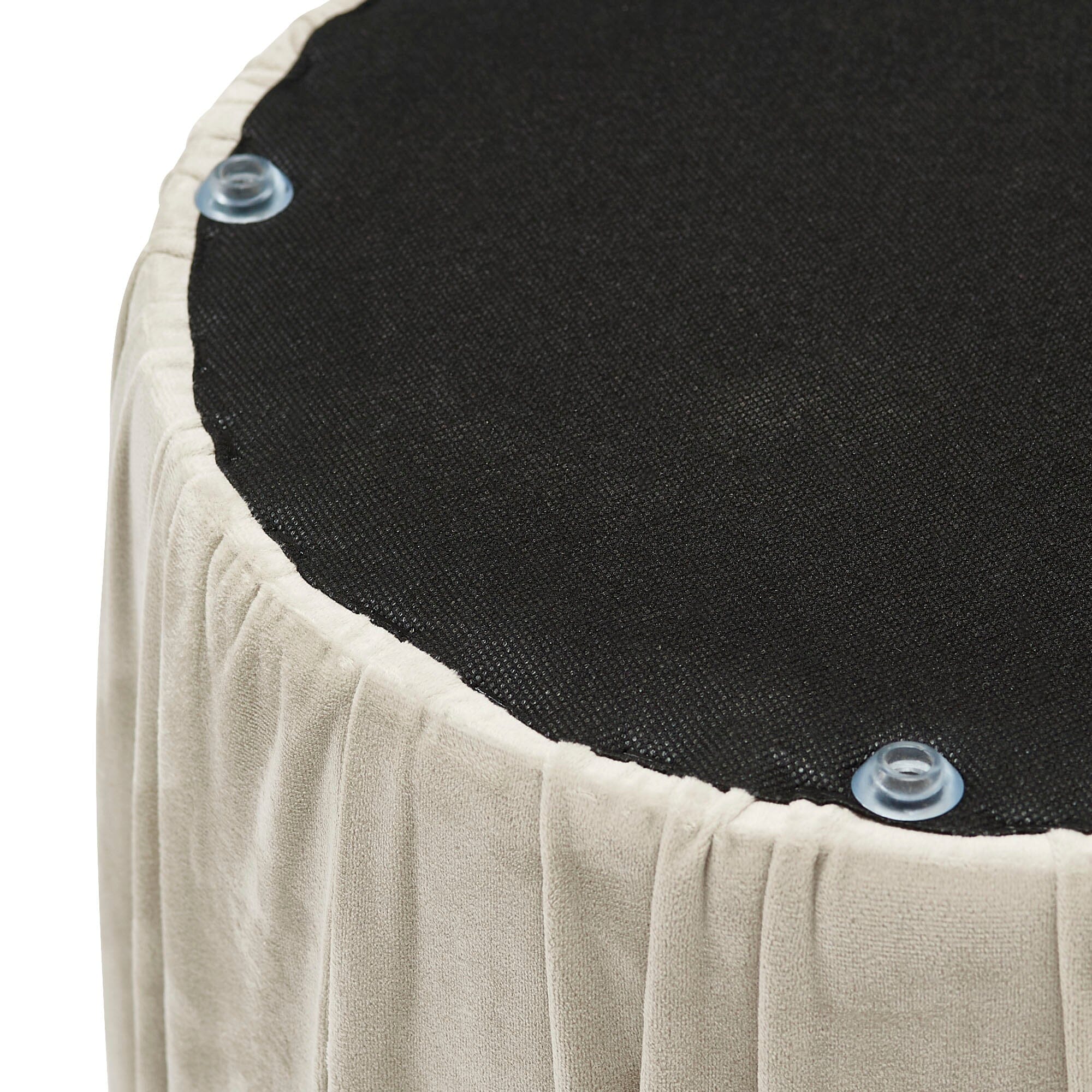 Plisse Stool Gray X Beige