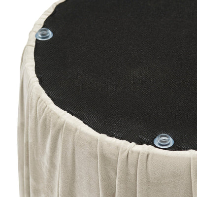 PLISSE 凳 灰色 X 米色