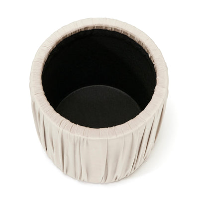 PLISSE 凳 灰色 X 米色