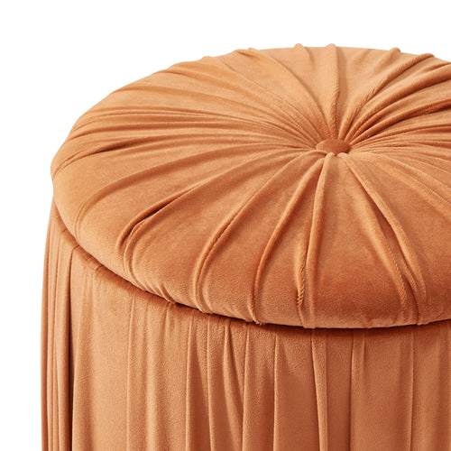 Plisse Stool Orange