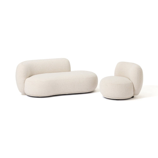 Bonheur Sofa 1Seat White W710×D800×H630