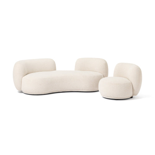Bonheur Sofa 1 Seat White W710×D800×H630