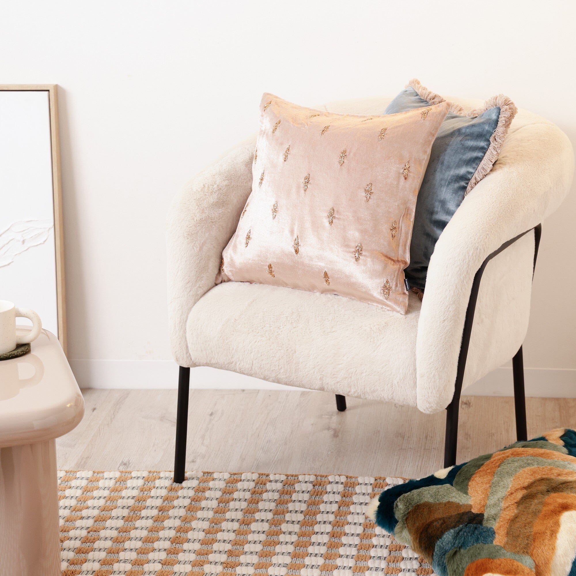 Persia Sofa Beige X Black W720×D730×H730