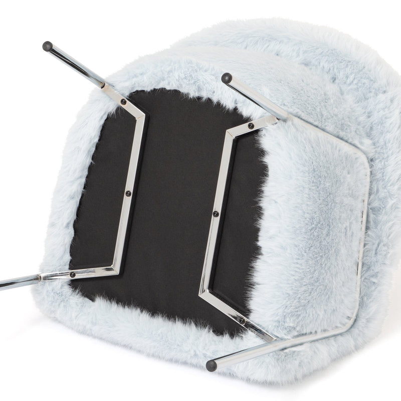 Pelucia Sofa Light Blue And Silver W720×D730×H730mm