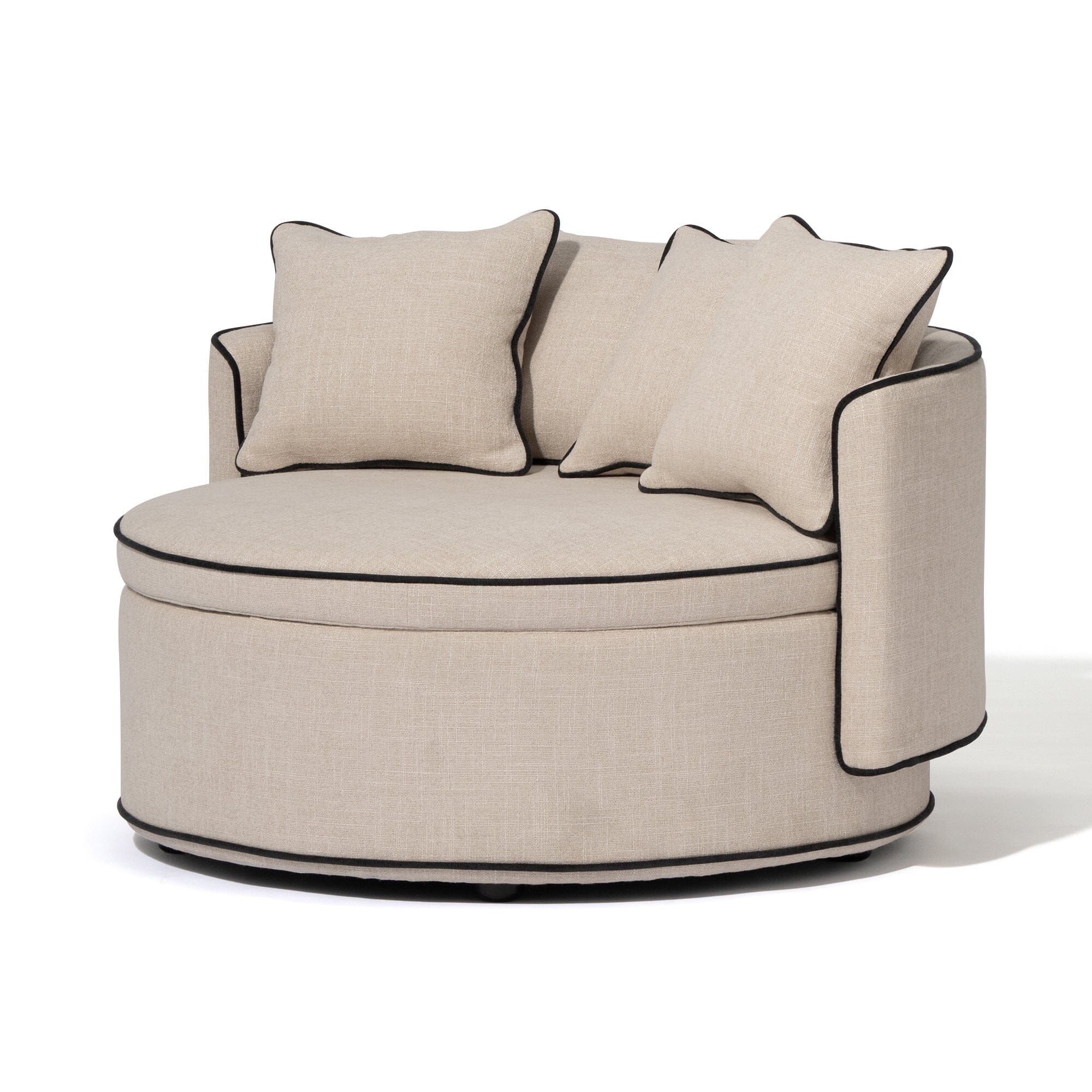 Nook Sofa Round Light Beige