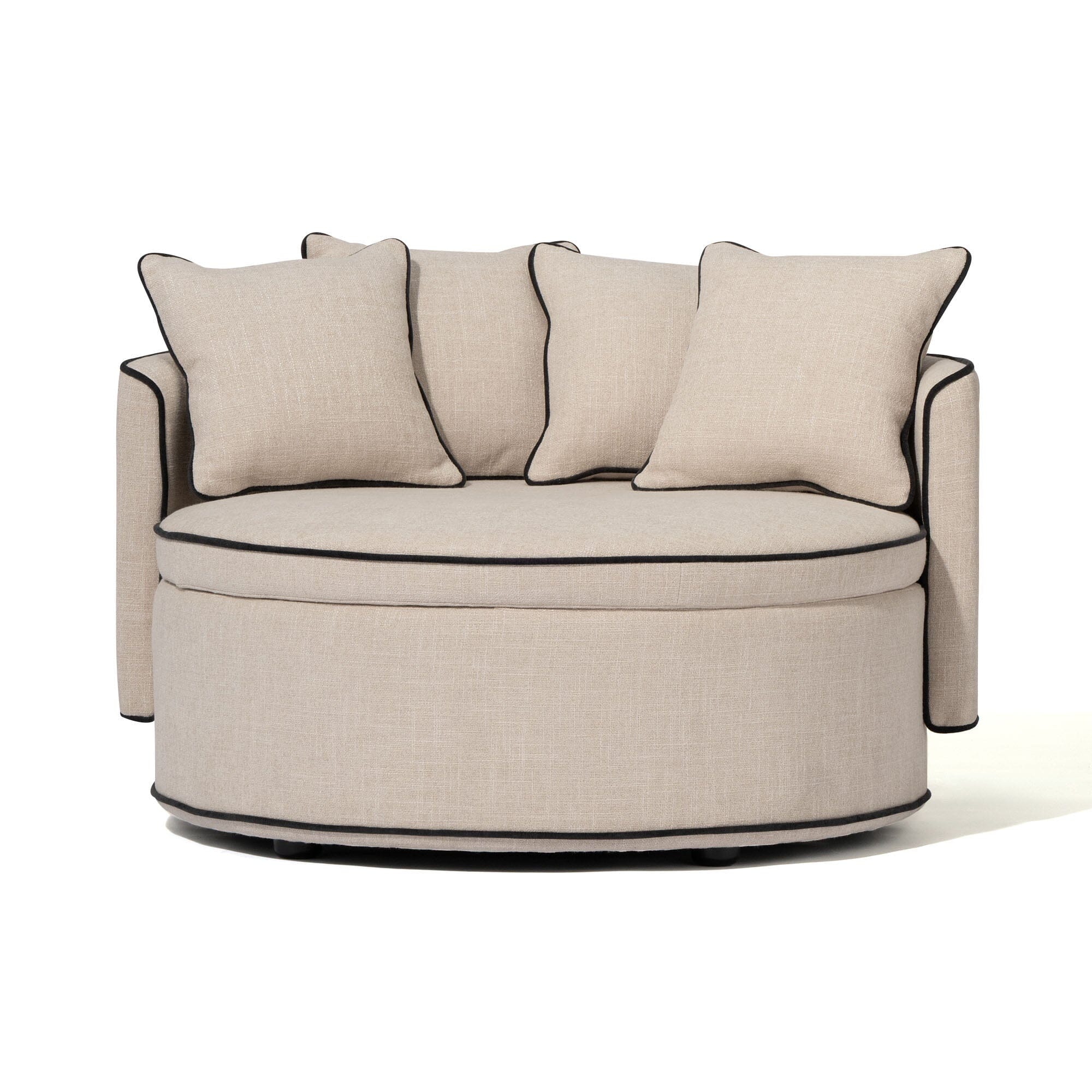 Nook Sofa Round Light Beige