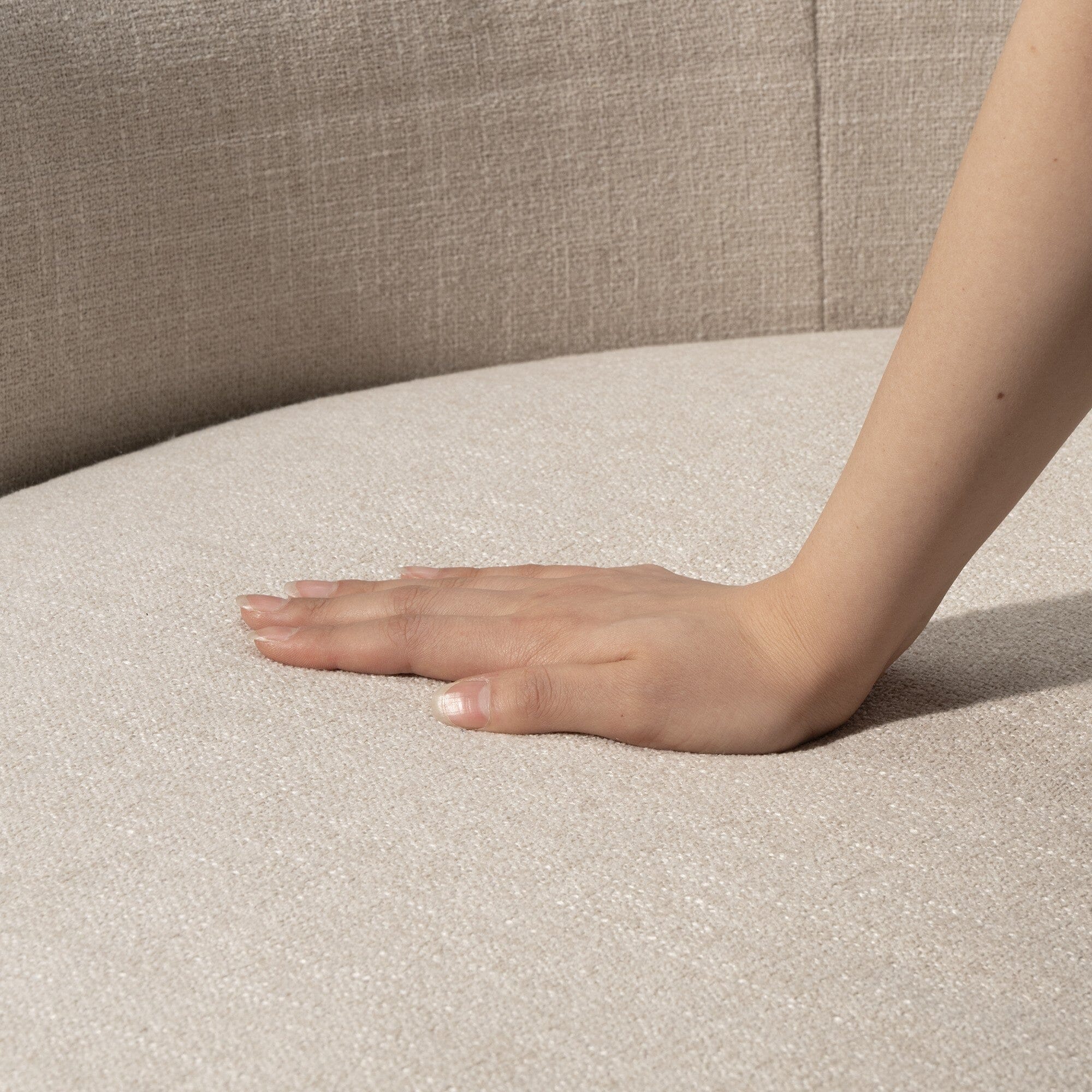 Nook Sofa Round Light Beige