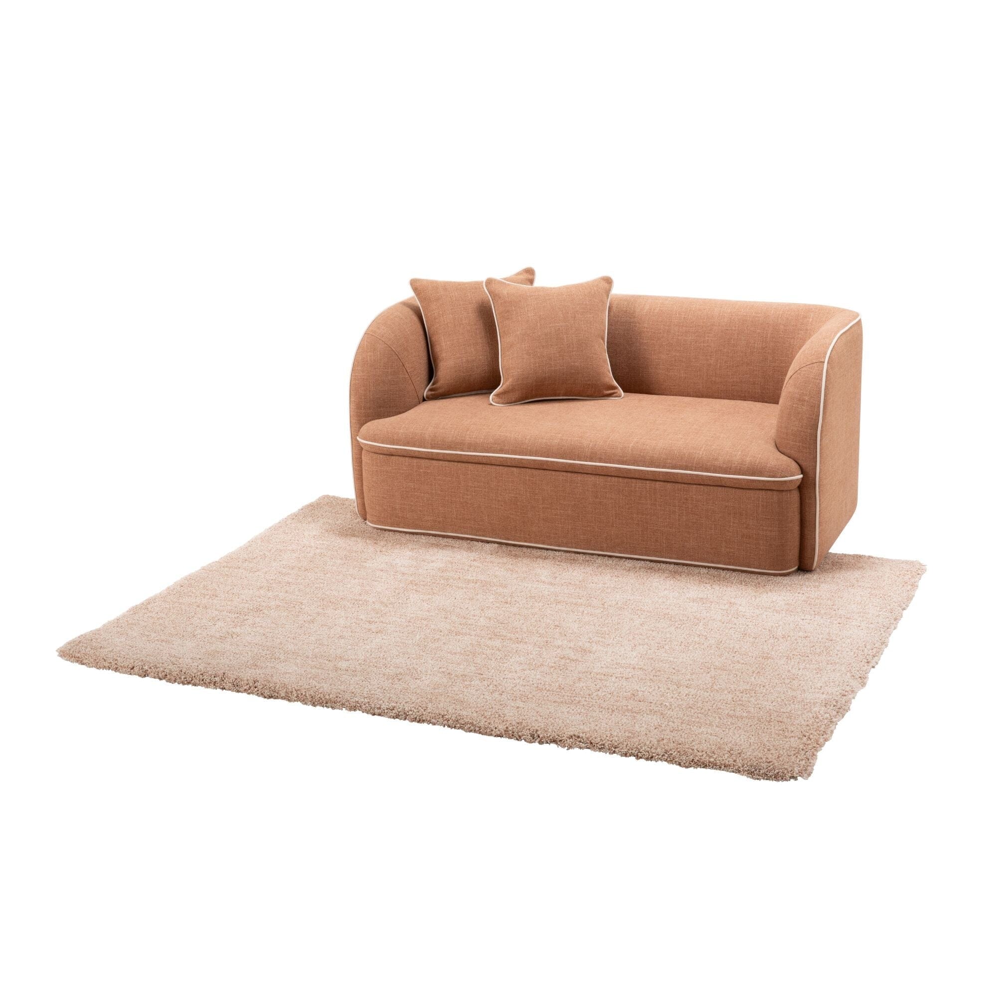 Nook Sofa 2 Seat Light Brown