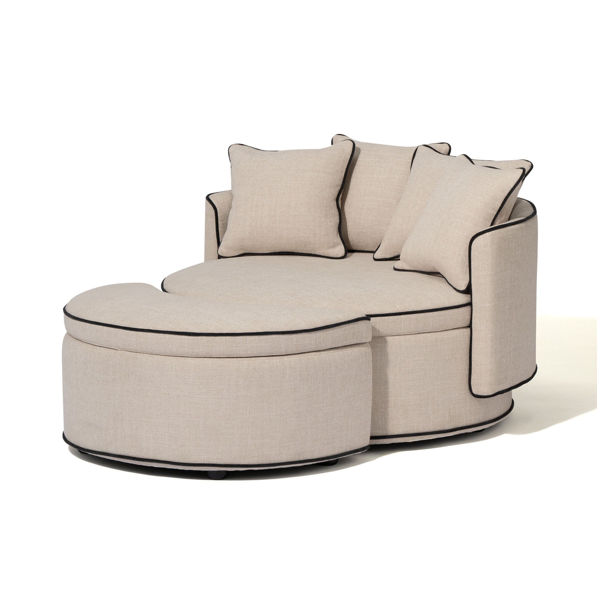 Nook Ottoman Light Beige
