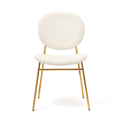 Belle Chair White 500 × 560 × 810 Gold