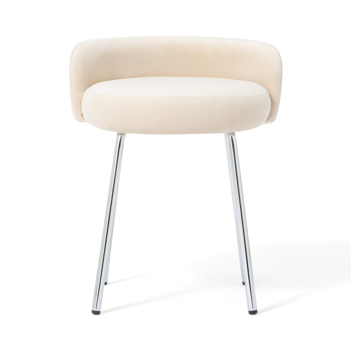Plumor Stool Light Beige X Silver