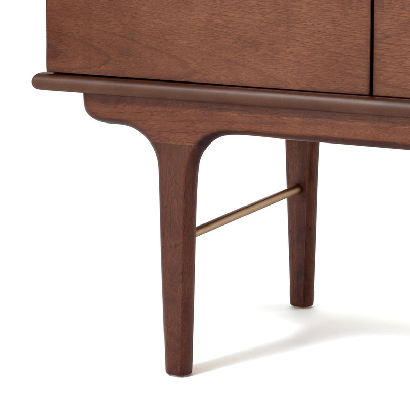 NOETIQUE 胡桃木儲物櫃 (A) 啡色（1200×D400×H750）