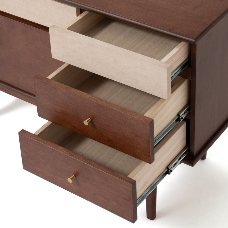 NOETIQUE 胡桃木儲物櫃 (A) 啡色（1200×D400×H750）