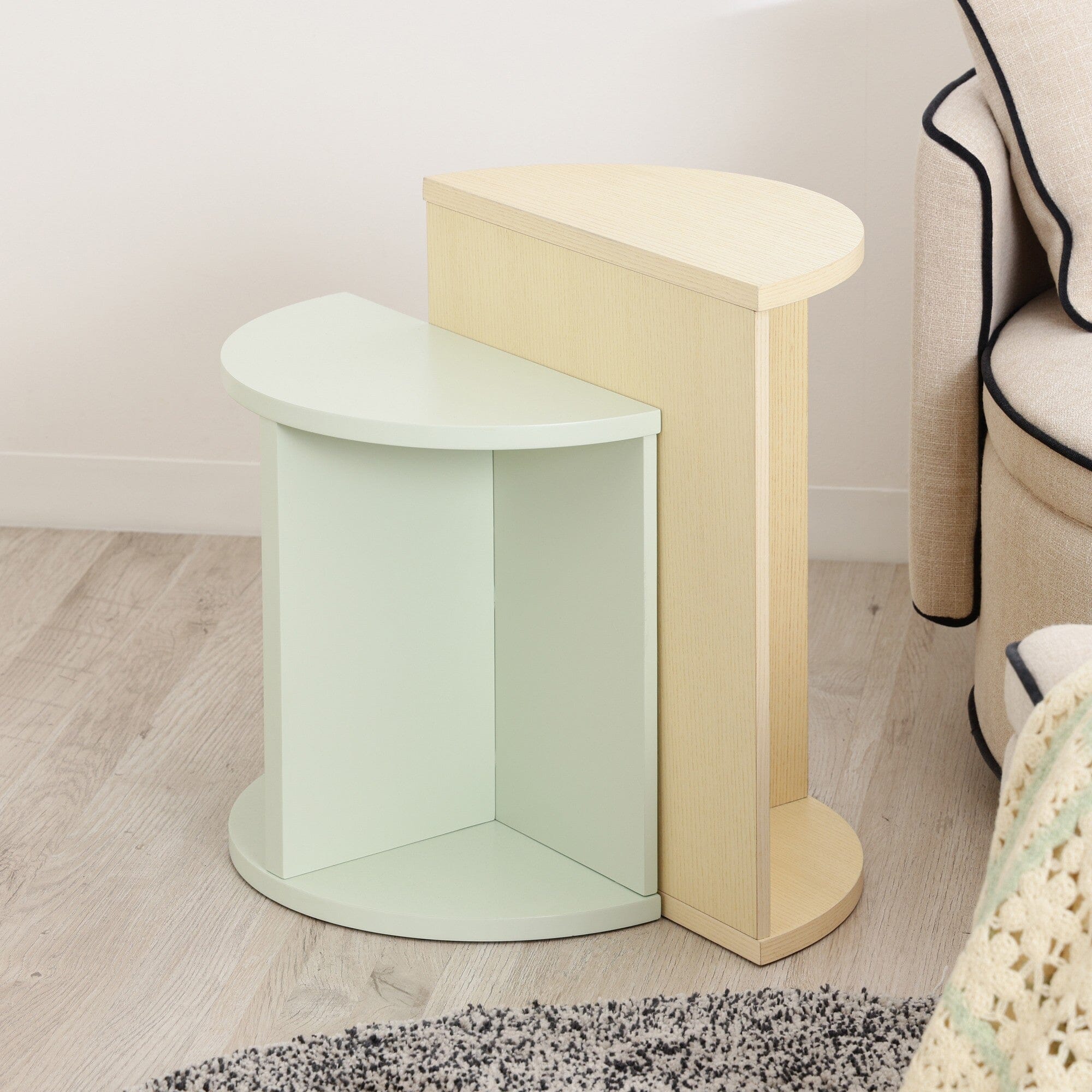 Lunette Side Table High Natural