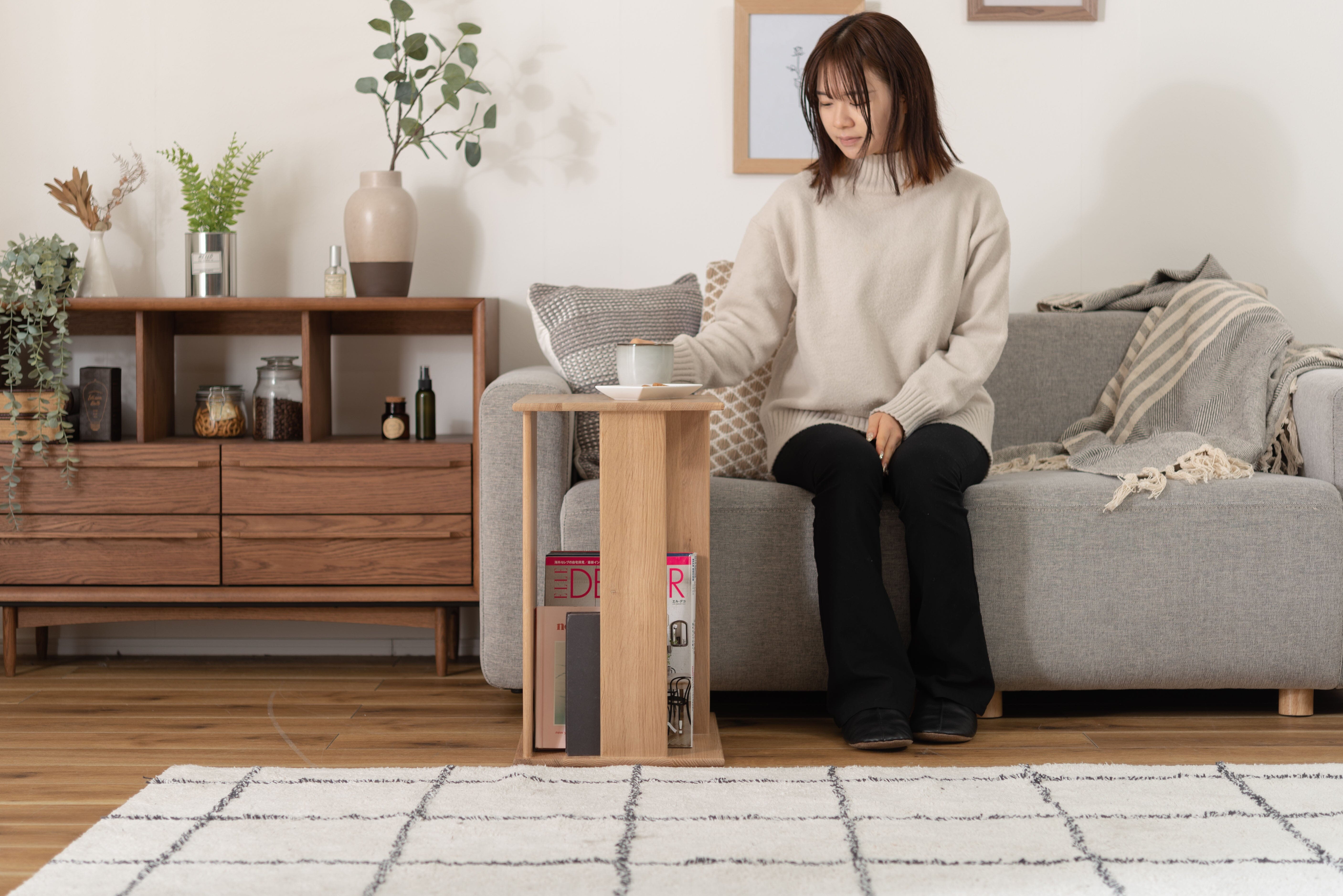 Side Table Wood Natural