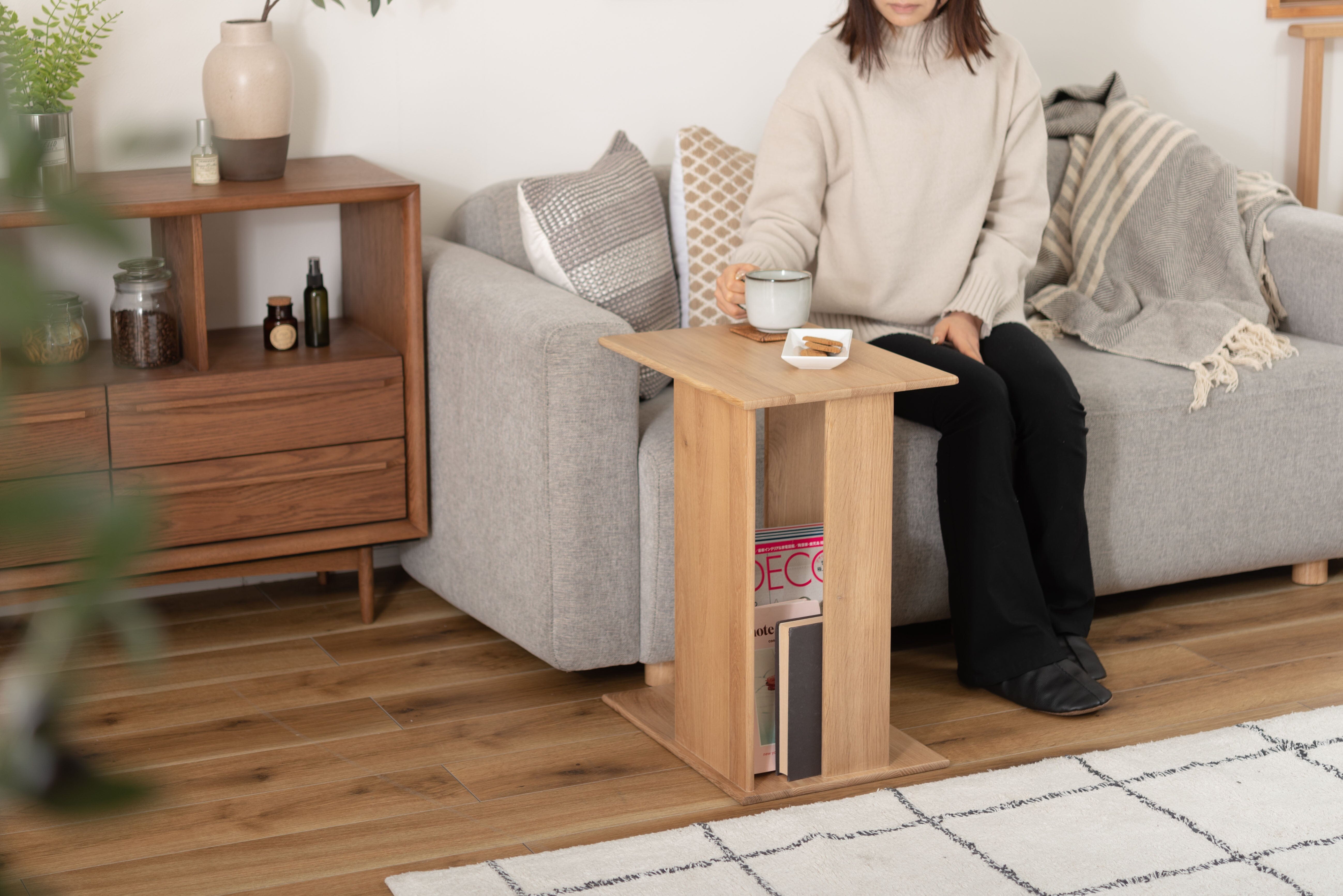 Side Table Wood Natural