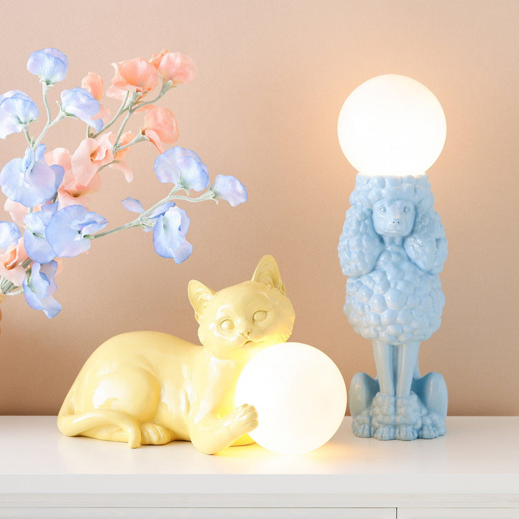 Dog Lamp Pink