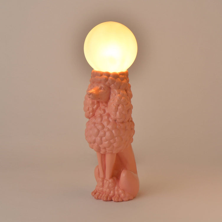 Dog Lamp Pink