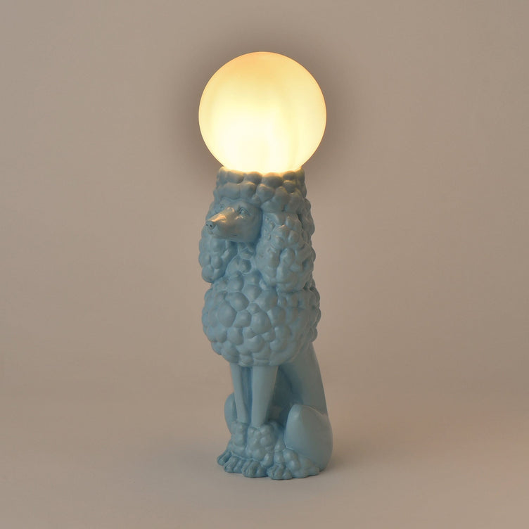 Dog Lamp Blue