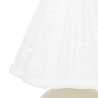 Lace Shade Mini Lamp White