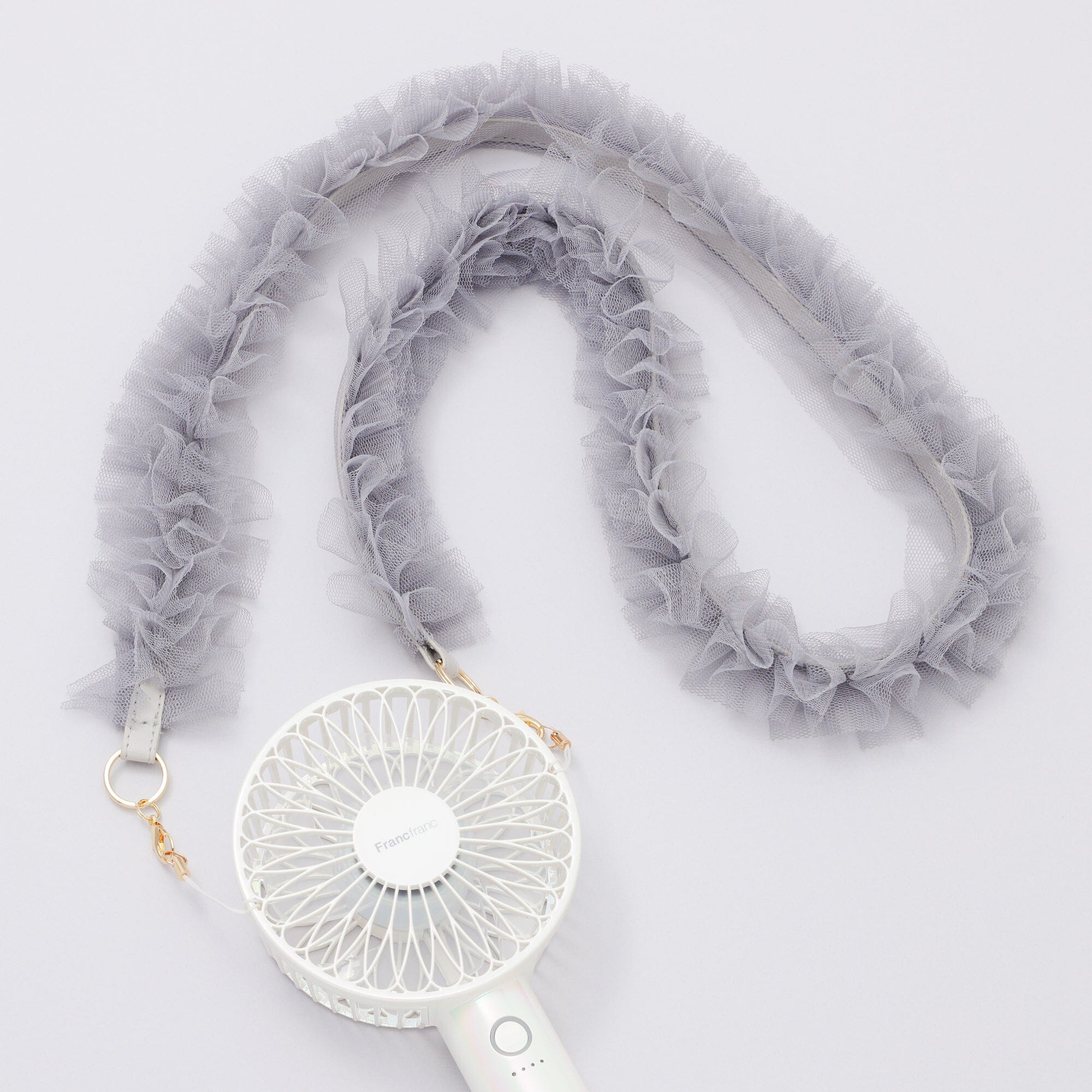 FRAIS Neck Strap Tulle Grey