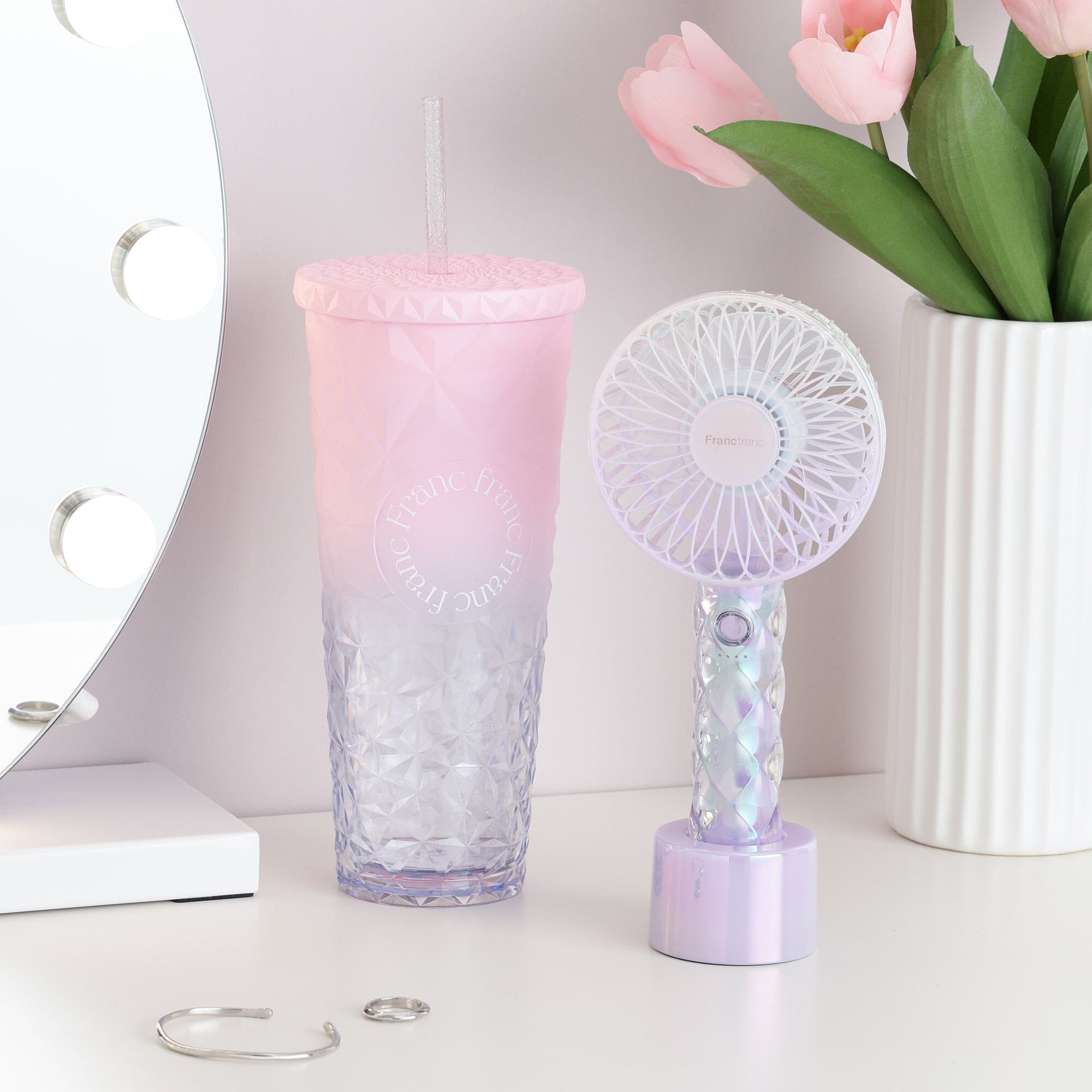 Frais Handy Fan Gel Quilt Purple
