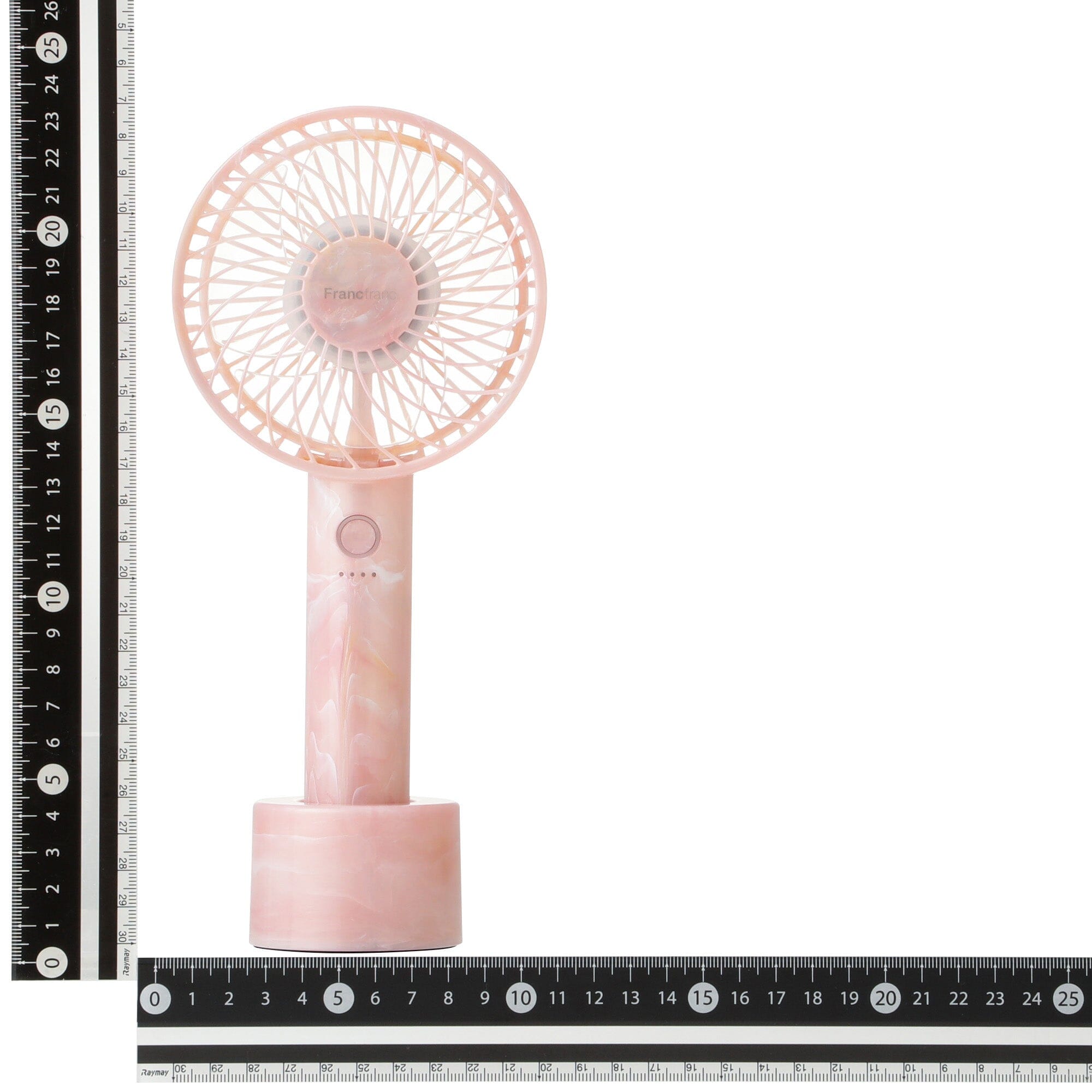 Frais Handy Fan Sheer Marble Pink