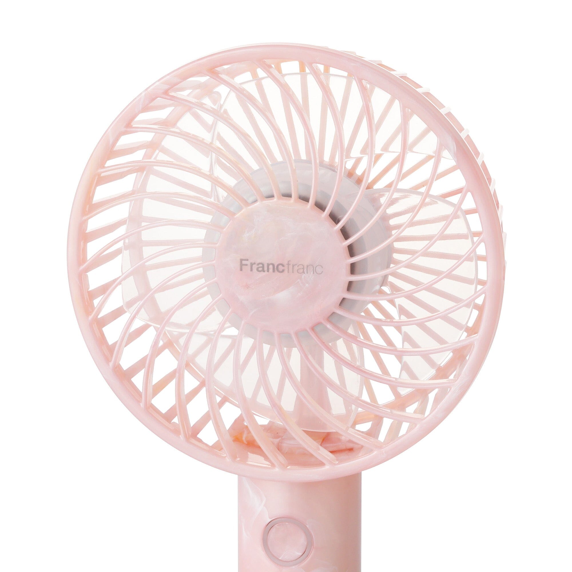 Frais Handy Fan Sheer Marble Pink