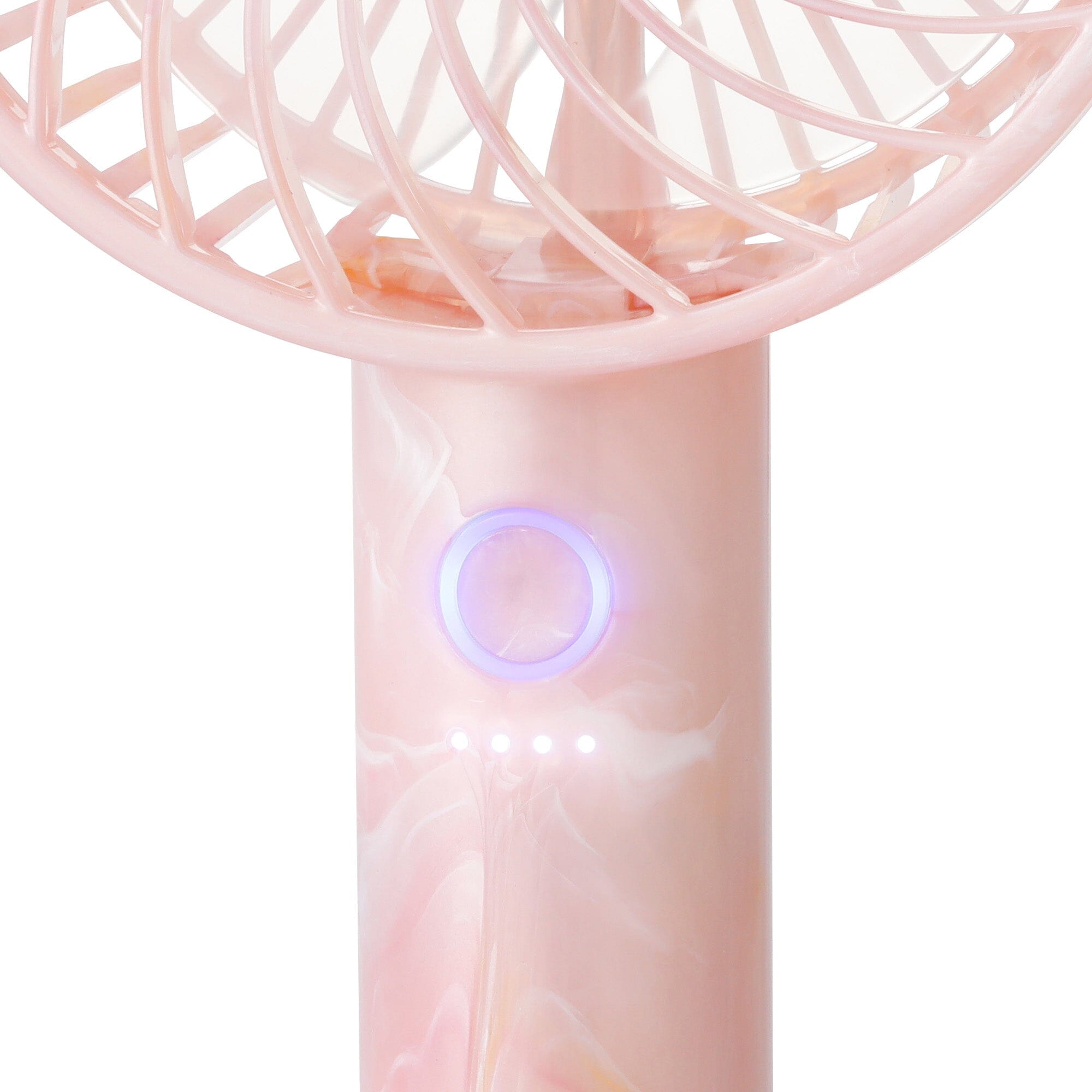 Frais Handy Fan Sheer Marble Pink