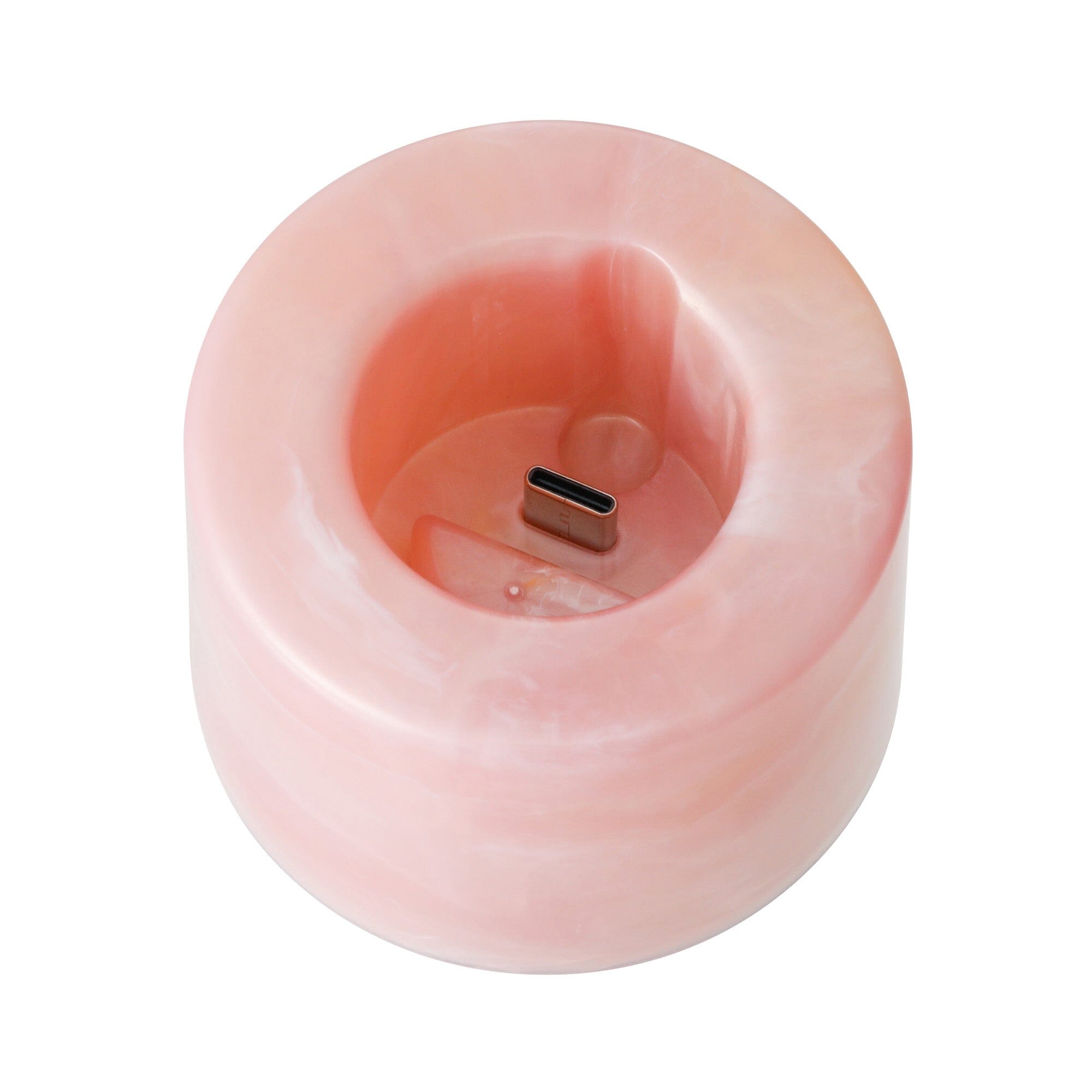 Frais Handy Fan Sheer Marble Pink