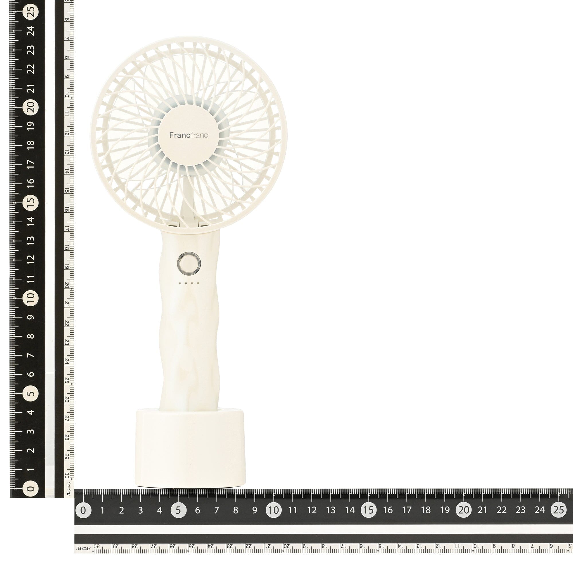 Frais Handy Fan Wave Pearl White