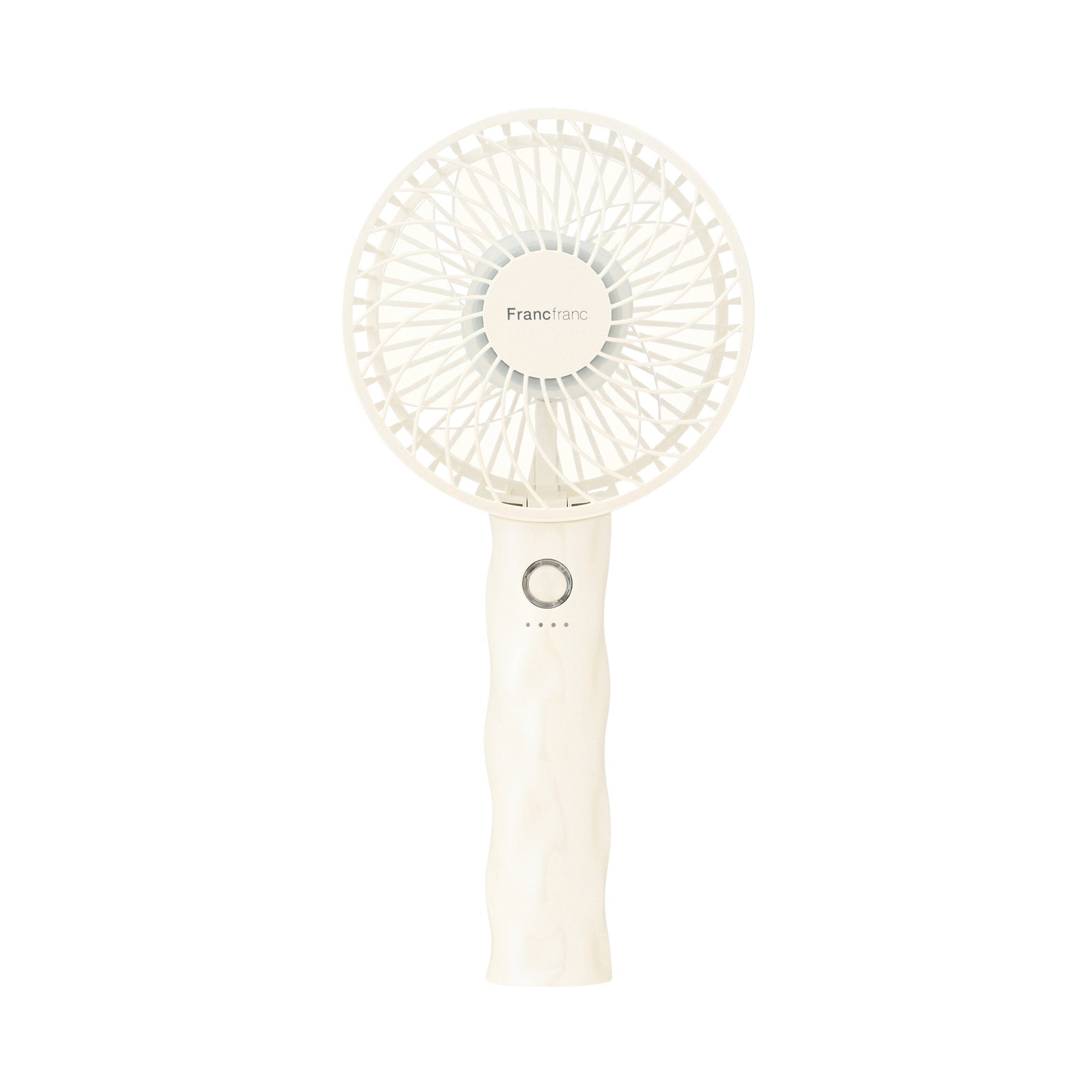 Frais Handy Fan Wave Pearl White