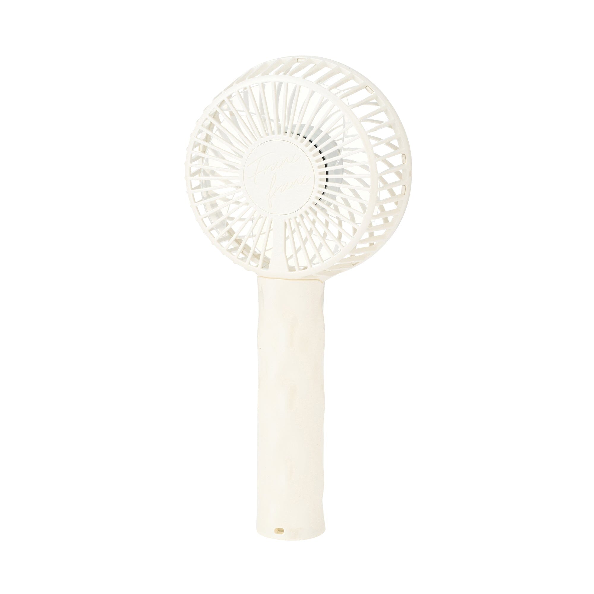 Frais Handy Fan Wave Pearl White