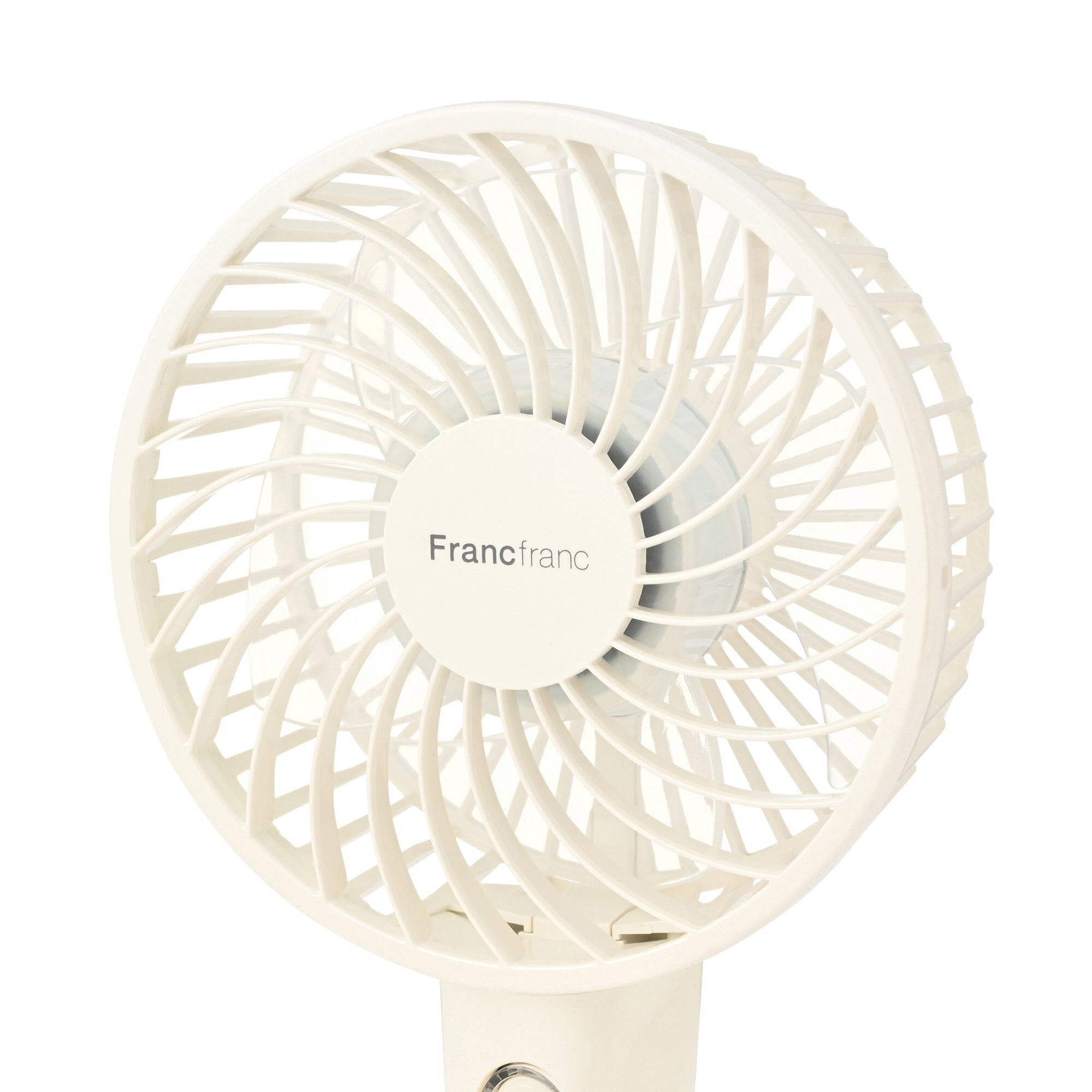 Frais Handy Fan Wave Pearl White