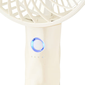 FRAIS 手提風扇 波浪紋 珍珠白