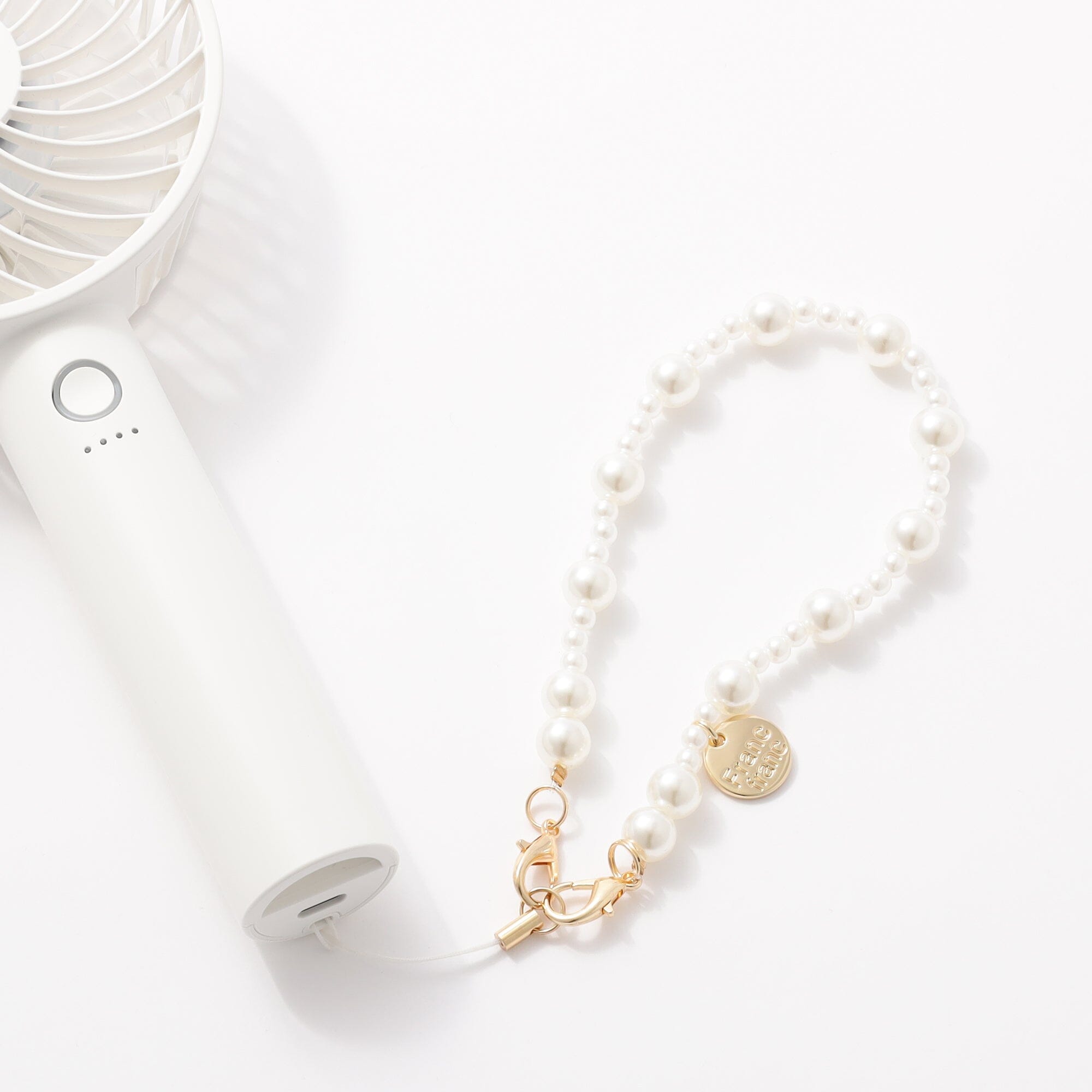 Frais Hand Strap Pearl White