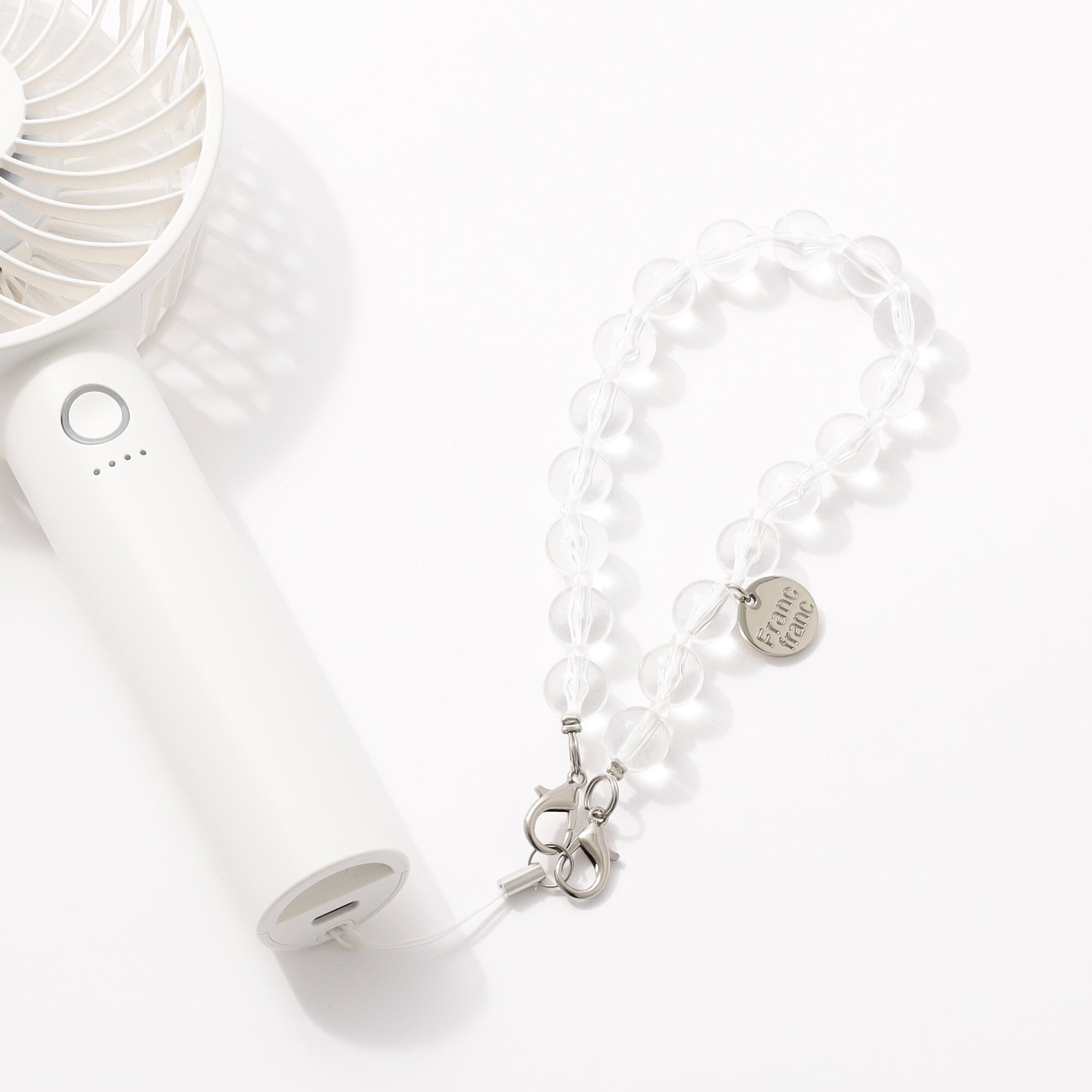 Frais Hand Strap Clear Beads